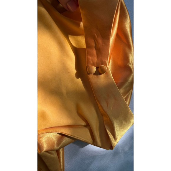GB Yellow Satin Dress, size 3 - Picture 3 of 6